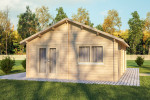 Athlone A Log Cabin 7.2m x 6.2m -  2 Bed